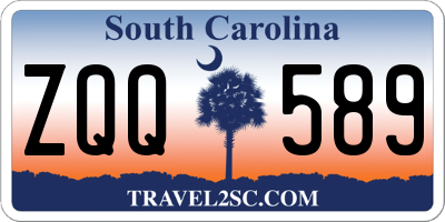 SC license plate ZQQ589