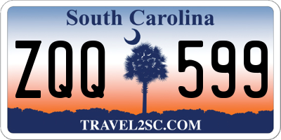 SC license plate ZQQ599