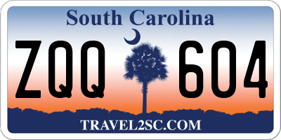 SC license plate ZQQ604