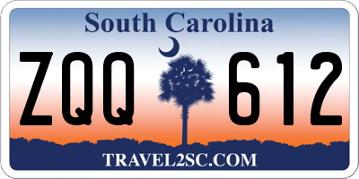 SC license plate ZQQ612