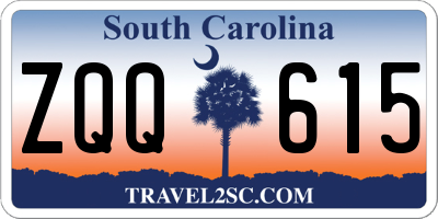 SC license plate ZQQ615