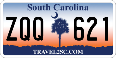 SC license plate ZQQ621
