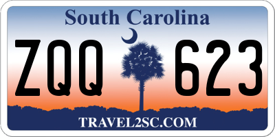 SC license plate ZQQ623