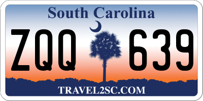 SC license plate ZQQ639