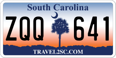 SC license plate ZQQ641
