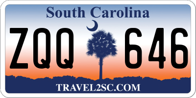 SC license plate ZQQ646