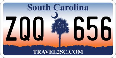 SC license plate ZQQ656