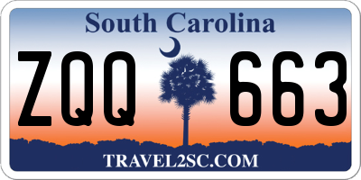 SC license plate ZQQ663
