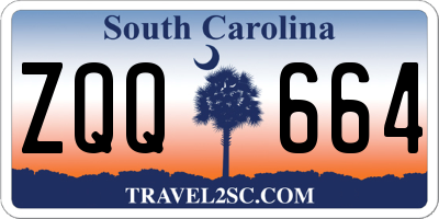 SC license plate ZQQ664