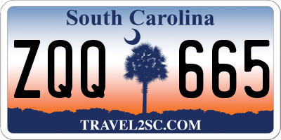 SC license plate ZQQ665