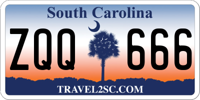 SC license plate ZQQ666