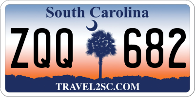 SC license plate ZQQ682