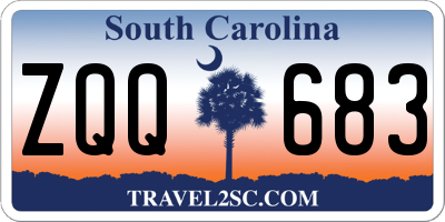 SC license plate ZQQ683