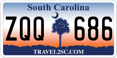SC license plate ZQQ686