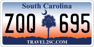SC license plate ZQQ695