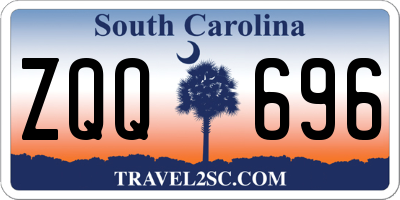 SC license plate ZQQ696