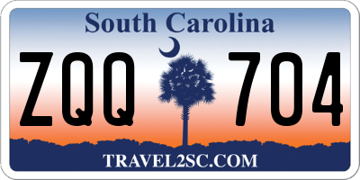 SC license plate ZQQ704