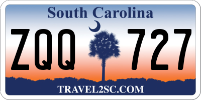 SC license plate ZQQ727