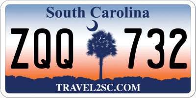 SC license plate ZQQ732