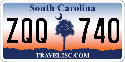 SC license plate ZQQ740