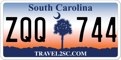 SC license plate ZQQ744