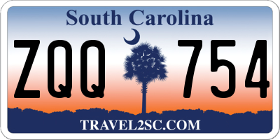 SC license plate ZQQ754