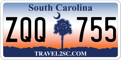 SC license plate ZQQ755