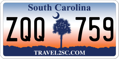 SC license plate ZQQ759