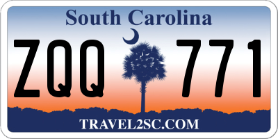 SC license plate ZQQ771