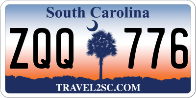 SC license plate ZQQ776