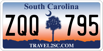 SC license plate ZQQ795