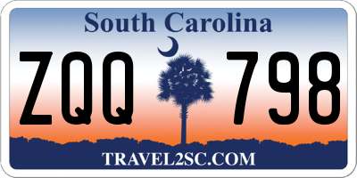 SC license plate ZQQ798