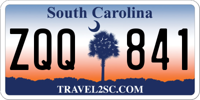 SC license plate ZQQ841