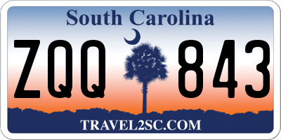 SC license plate ZQQ843