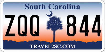 SC license plate ZQQ844