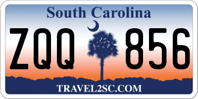 SC license plate ZQQ856