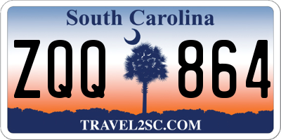 SC license plate ZQQ864