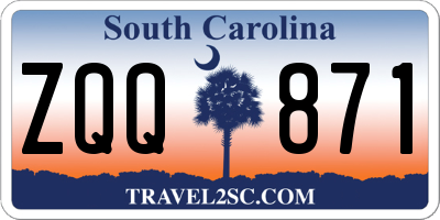 SC license plate ZQQ871