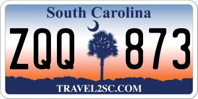 SC license plate ZQQ873