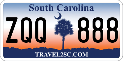 SC license plate ZQQ888