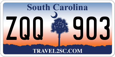 SC license plate ZQQ903