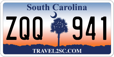 SC license plate ZQQ941