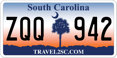 SC license plate ZQQ942
