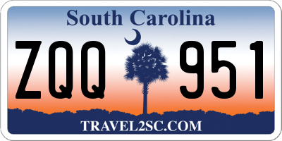 SC license plate ZQQ951