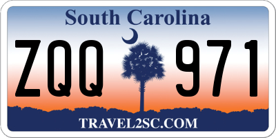 SC license plate ZQQ971