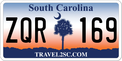 SC license plate ZQR169
