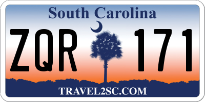 SC license plate ZQR171