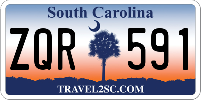 SC license plate ZQR591
