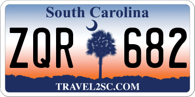 SC license plate ZQR682