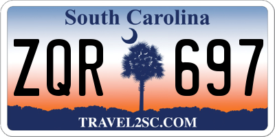 SC license plate ZQR697